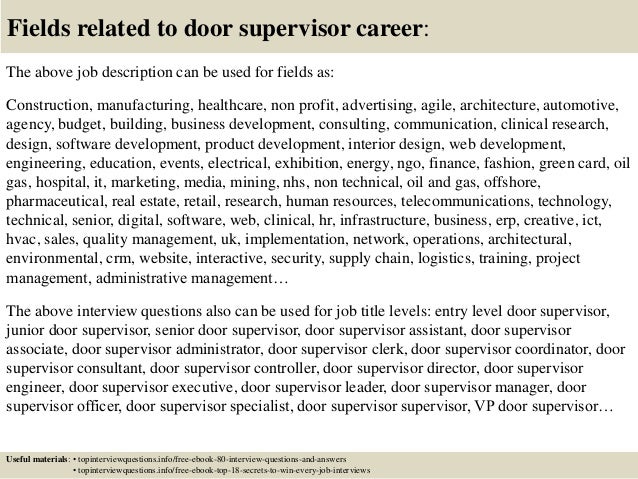 Door Supervisors Ebook